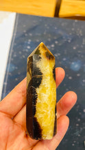 Load image into Gallery viewer, ホロスコープをクリスタルで描く!天体の石と占星術グリッドマット(セプタリアン) 25cm セット Astrology Sacred geometry Crystal grid wood 25cm mat set
