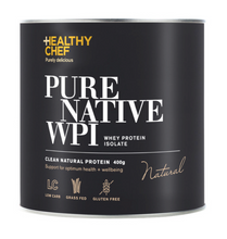 Load image into Gallery viewer, ホエイプロテインThe Healthy Chef Pure Native WPI (Whey Protein Isolate) Natural 400g