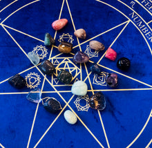 Load image into Gallery viewer, 天体のクリスタルとメタトロンキューブのボックスセット Astronomy Crystal Set Planet Tumbled with Metatoron Cube wooden Box