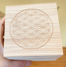 Load image into Gallery viewer, フラワー オブ ライフ バンブーボックス Flower of life, Bamboo box