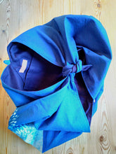 Load image into Gallery viewer, 藍染 吾妻バック(フラワーオブライフ&絞り) Aizome AZUMA bag with Flower of life + SHIBORI Design