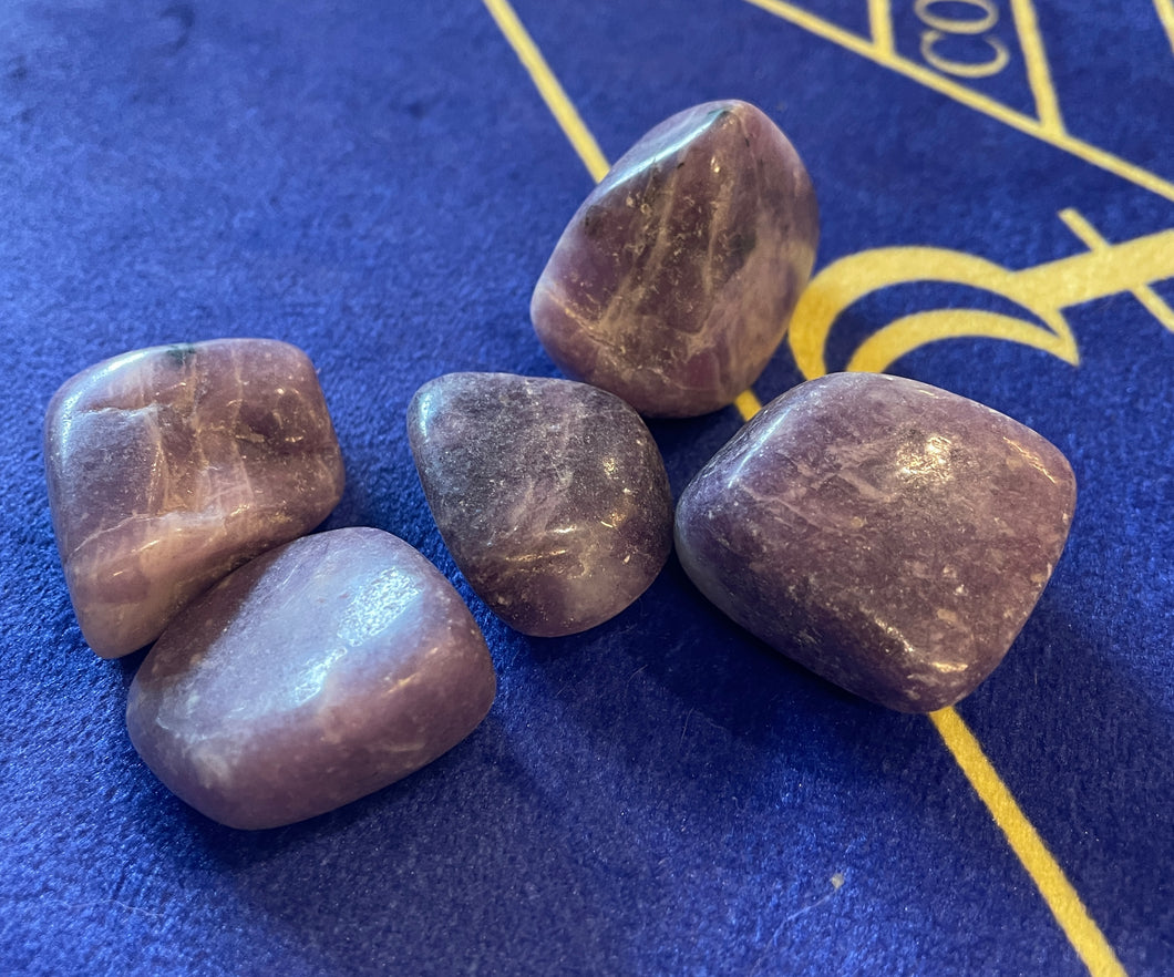 クリスタル タンブル ストーン レピドライト Crystal Tumbled Stone Lepidolite