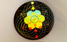 Load image into Gallery viewer, 電磁波防止秘密の神聖幾何学ホログラムススティッカー(ステッカー)ー EMF Sacred Geometric Codes hologram Gold Sticker