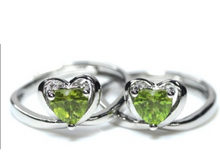 Load image into Gallery viewer, ペリドット ブリリアント カット タイプ 2 天然石の指輪 Peridot Brilliant Cut Natural power stone ring Type 2