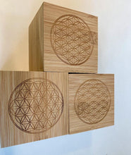 Load image into Gallery viewer, フラワー オブ ライフ バンブーボックス Flower of life, Bamboo box