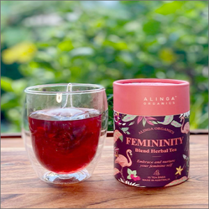 ブレンドハーバルティフェミニティ　Blend Herbal Tea FEMININITY Alinga Organics