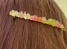 Load image into Gallery viewer, クリスタルバレッタ（マルチストーン）Gemstone Crystal hair clip
