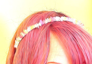 クリスタルバレッタ（マルチストーン）Gemstone Crystal hair clip