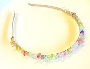 クリスタル カチューシャ（マルチストーン）Gemstone Crystal Headband