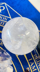 球体クリアクォーツＡ Clear Quartz Sphere A 太陽・月・パンドラ