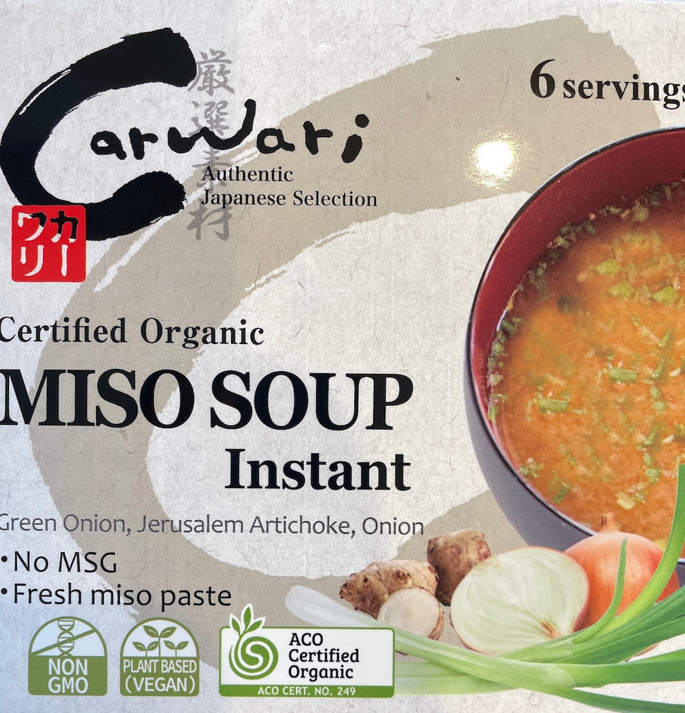 Organic Instant Miso Soup No MSG or preservatives