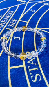 新クリスタル ブレスレット 四神の彫刻水晶　Japanese Traditional Four Gods Clear Quartz Bracelet