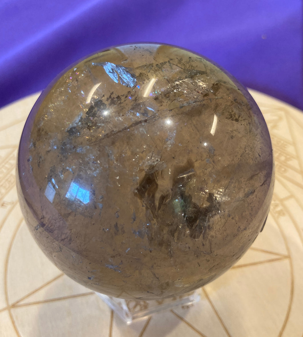 球体スモーキークォーツ Smokey Quartz Sphere 冥王星・ペルセポネ・ドラゴンヘッド