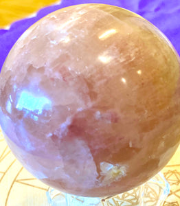 球体ロドカルサイト Rhodocalcite Sphere 金星・プシュケ・エロス