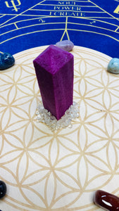 ７方向から運気を上げるクリスタルグリッド(ルビー）25cm Septagram Sacred geometry Crystal grid  crystals set