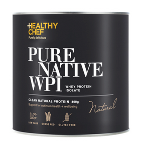 ホエイプロテインThe Healthy Chef Pure Native WPI (Whey Protein Isolate) Natural 400g