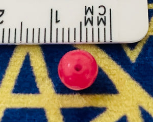 ビーズ インカローズ （染色処理）6ミリ ５粒 Beads Inca Rose Dyeing 6mm (set of 5)