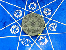 Load image into Gallery viewer, シュンガイト セプタグラム秘密のシンボルプレート Shungite plate Septagram symbole

