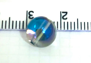 ビーズ コスモオーラ（水晶表面コーティング）８ミリ ５粒 Beads Cosmo Aura 8mm (set of 5)