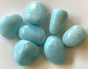 クリスタル タンブル ストーン ブルー アラゴナイト Crystal Tumbled Stone Blue Aragonite