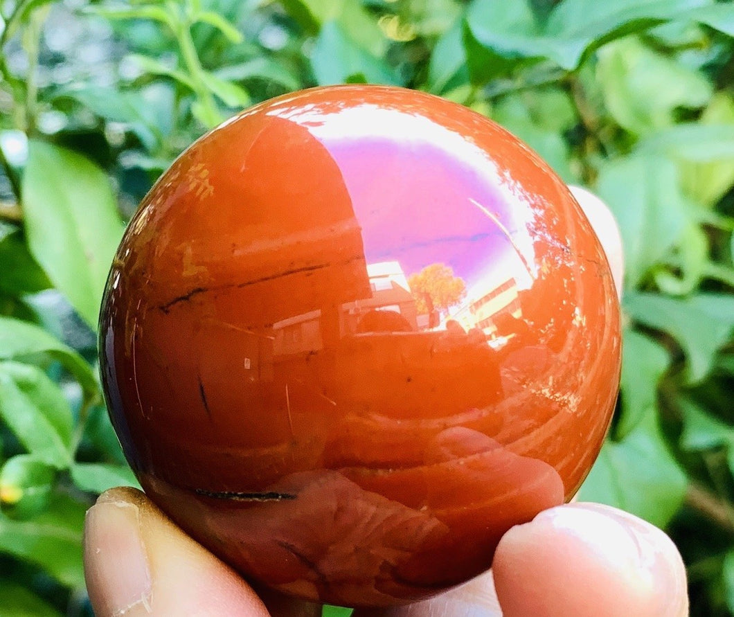 クリスタル スフィア レッド ジャスパー ス（小Φ５cm） Crystal sphere red jasper small