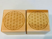 Load image into Gallery viewer, フラワー オブ ライフ 木製ボックス Flower of Life wooden Box　
