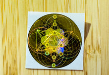 Load image into Gallery viewer, 電磁波防止用神聖幾何学コードホログラムのシールドペンダント Glod Sacred Geometry Necklace
