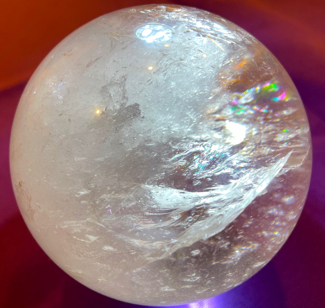 太陽の石水晶（a）球体のクリスタル sphere