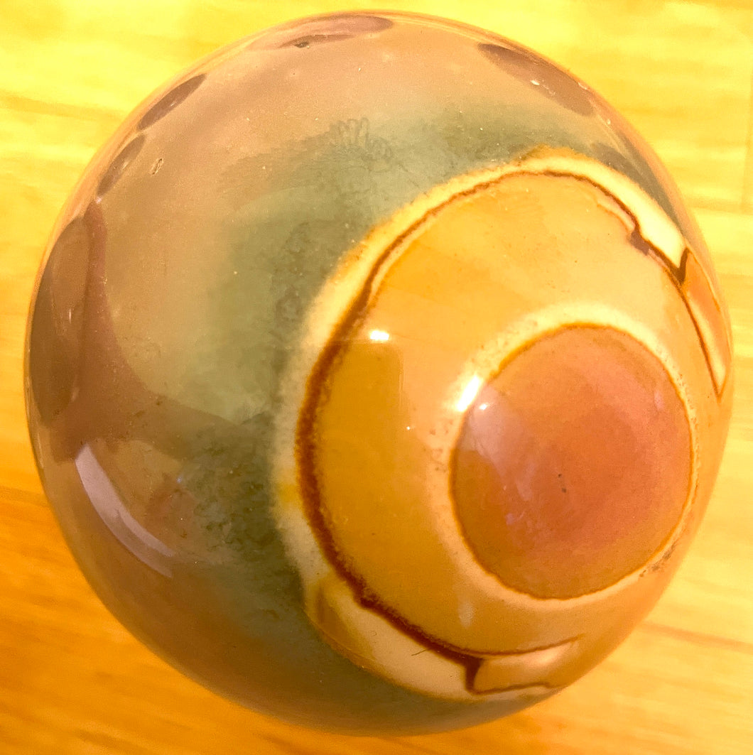 球体のクリスタル ポリクロームジャスパーの　ラージA (木星、セレス）Polychrome jasper