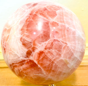 球体のクリスタル ピンクカリビアン超超巨大球体 （天王星、パラスアテナ） PINK CARIBBEAN EXTRA LARGE SPHERE