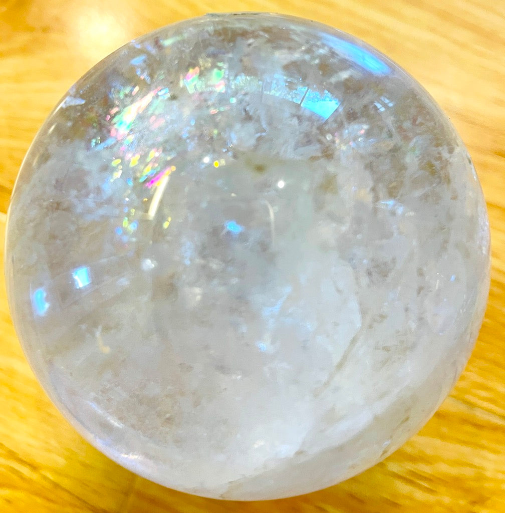 球体のクリスタル レインボー水晶（c）（太陽とパンドラ）sphere