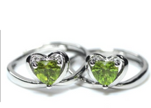Load image into Gallery viewer, ペリドット ブリリアント カット タイプ ２  天然石の指輪 Peridot Brilliant Cut Natural power stone ring Type 2
