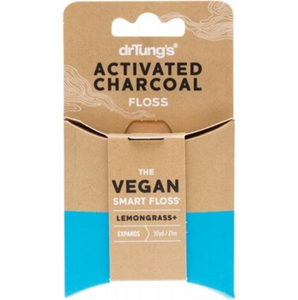 デンタル フロス Smart Vegan Dental Floss  Activated Charcoal & Lemongrass 27m　