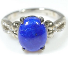 Load image into Gallery viewer, ラピスラズリ 天然石の指輪 タイプ5   Lapis Lazuli  Natural power stone ring Type 5
