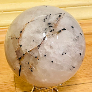 球体のクリスタル ブラック トルマリン 球体  a13 Black tourmaline Sphere a13