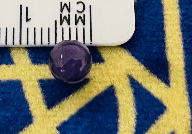 ビーズ アメジスト 6ミリ AAA グレード ５粒 Beads Amethyst AAA Grade 6mm (set of 5)