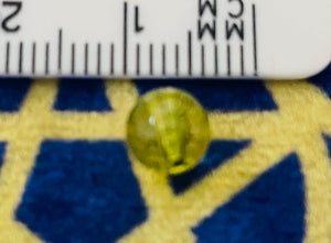 ビーズ ペリドット 6ミリ ５粒 Beads Peridot 6mm (set of 5)