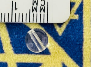 ビーズ 水晶 6ミリ ５粒 Beads Quartz 6mm (set of 5)