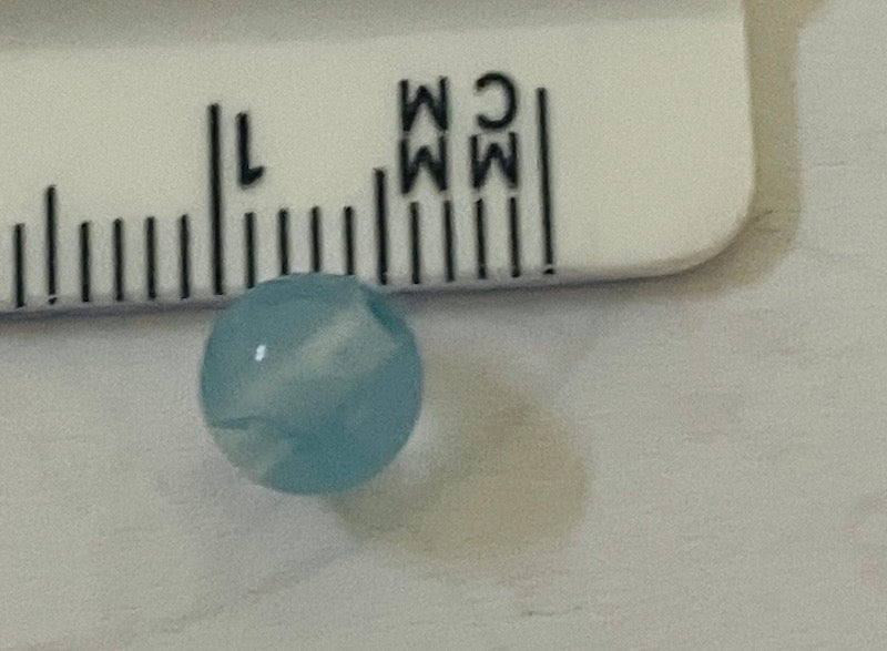 ビーズ ブルー カルサイト 6ミリ 10粒 Beads Blue Calcite 6mm (set of 10)